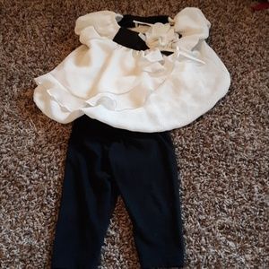 Formal kids blouse with leggings